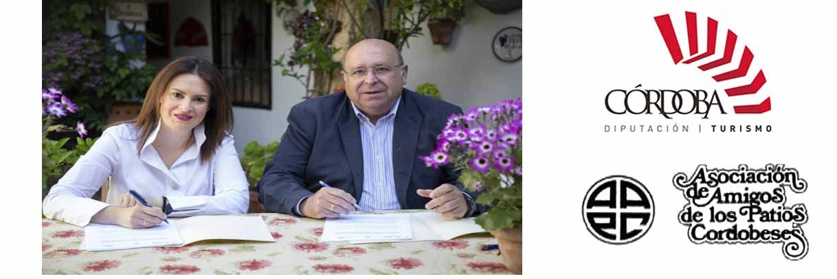 firma convenio patronato provincial de turismo y la asociación amigos de los patios cordobeses 2023